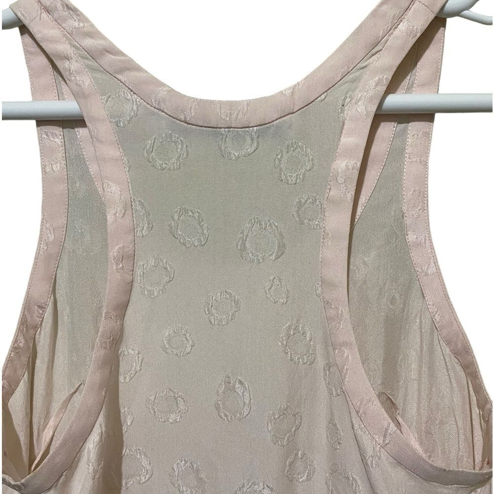 & Other Stories 100% Silk Pale Pink Embroidered Feminine Camisole Croquette - Picture 3 of 10